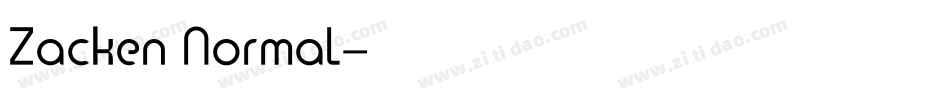 Zacken Normal字体转换
